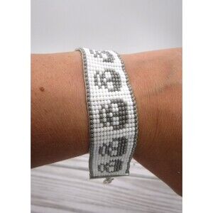 Loom Beaded Bracelet Skulls